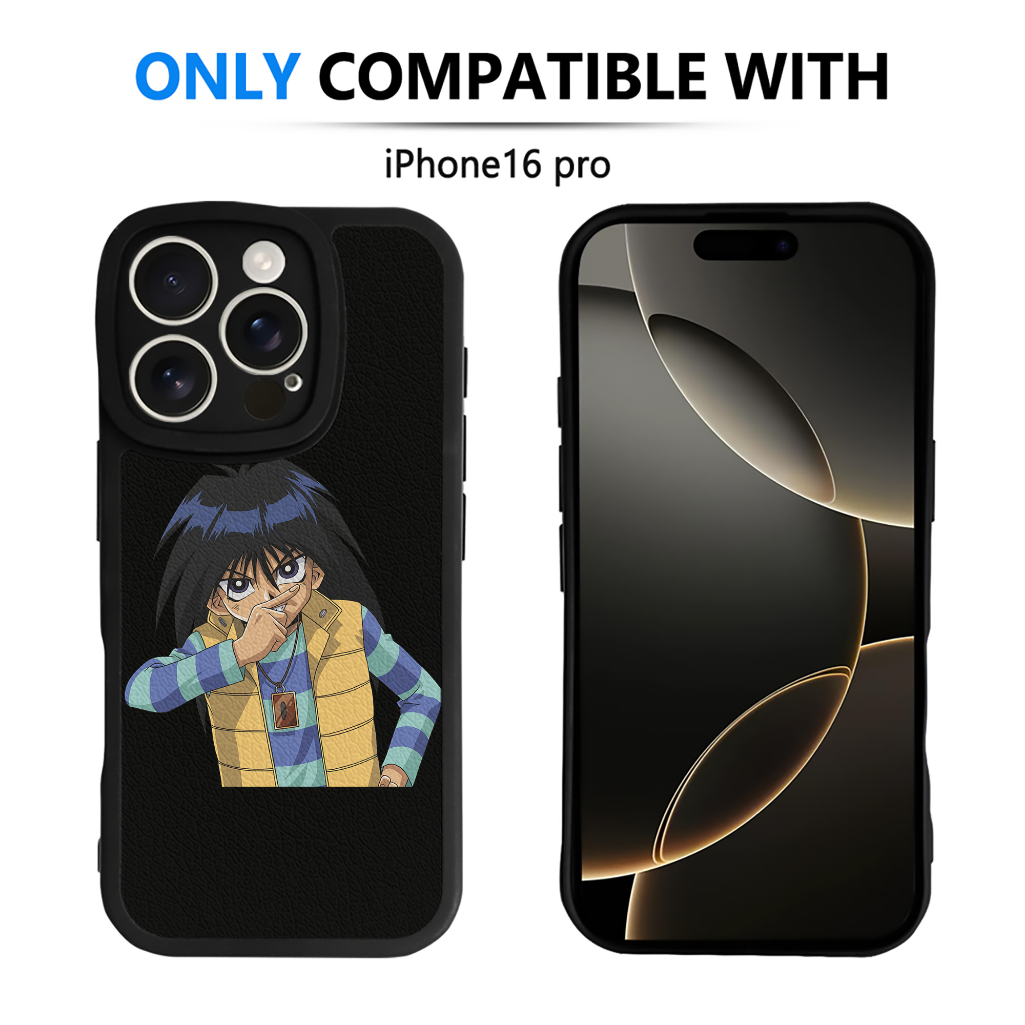 遊☆戯☆王 Yu-Gi-Oh! 【iPhone 16シリーズ対応】シリコンスマホケース（レザー調） 材質：シリコン